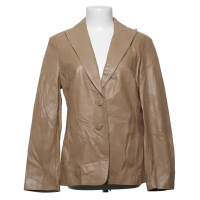 Leren blazer (Beige) van Oui Set Acetaat, Leer