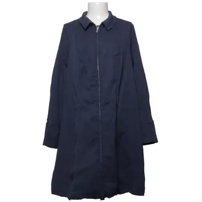 Coat (Blue) from Zizzi Cotton, Elastane