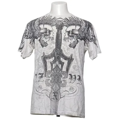 T-shirt (Wit, Zwart) van Xzavier Katoen