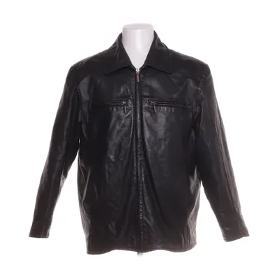 Leren jack (Zwart) van Angelo Litrico for C&A Leer, Polyester