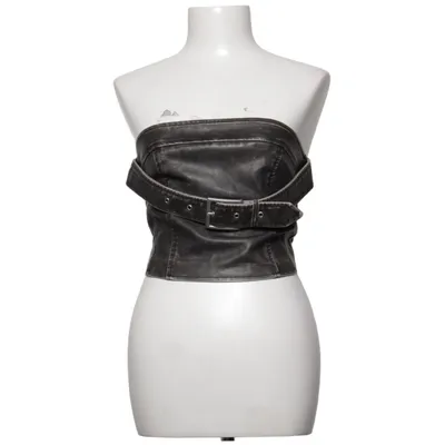 Tube top (Gray) from Soya Fashion Cotton, Polyester, Polyurethane, Viscose