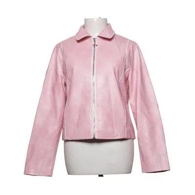 Jacket (Pink) from Lisa Says Gah Polyester, Polyurethane, Viscose