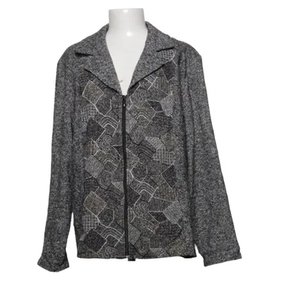 Jacke (Schwarz, Weiß, Grau) von Sol Design Acryl, Polyamid, Wolle