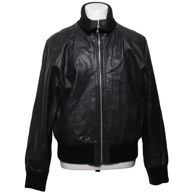 Leather jacket (Black) from Hollies Cotton, Leather, Polyester