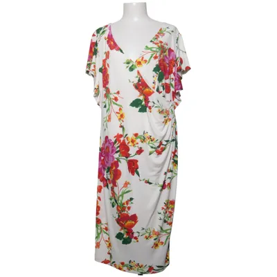 Dress (White, Multicolored) from Punt Roma Elastane, Polyester