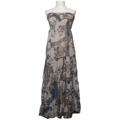 Maxikleid (Beige, Blau, Braun) von Sandro Ferrone Seide, Viskose