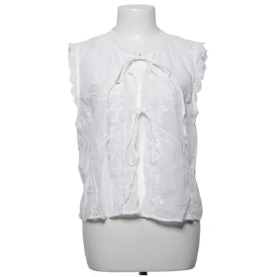 Haut (Blanc) de Zara Coton, Viscose