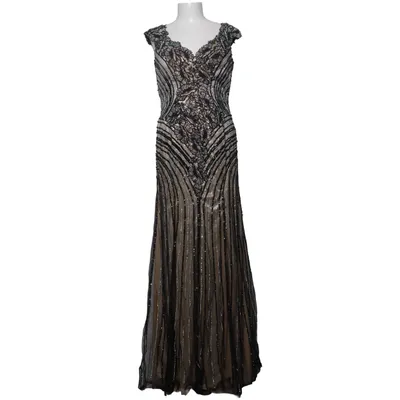 Evening gown (Black, Beige) from Jovani Polyester