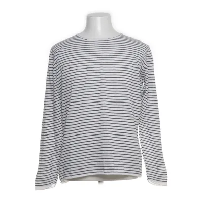 Långärmad t-shirt (Vit, Blå) från Samsøe & Samsøe Bomull, Kashmir