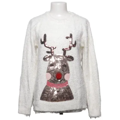 Pull de Noël (Blanc) de Merry Christmas Acrylique
