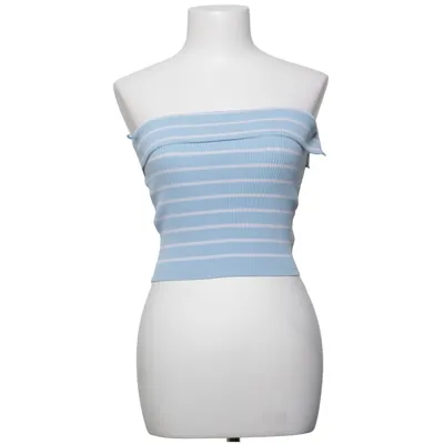 Tubetop (Blå, Hvid) fra FB Sister Knitwear Polyamid