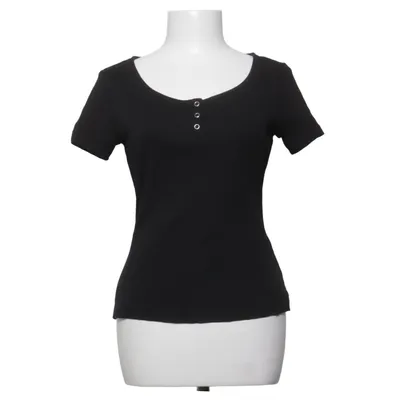 Henley shirt (Zwart) van Anna Field