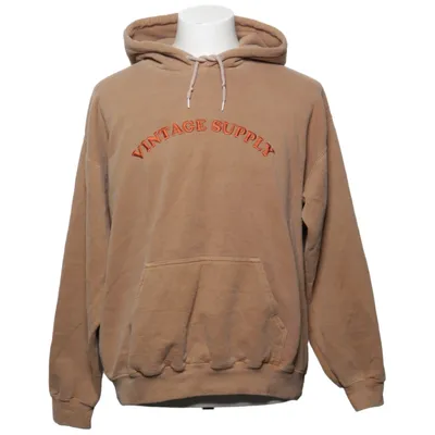 Hoodie (Beige) from Vintage Supply Cotton, Polyester