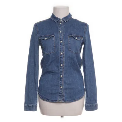 Denim blouse (Blauw) van &Denim by H&M Katoen, Elastaan
