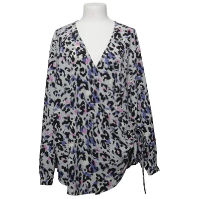 Blouse portefeuille (Blanc, Bleu, Violet) de Simply Be Polyester