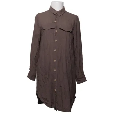 Blousejurk (Bruin) van Isolde Katoen, Elastaan, Viscose