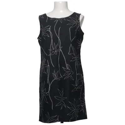 Kjole (Sort, Hvid) fra Kathie Lee Collection Bomuld, Linned