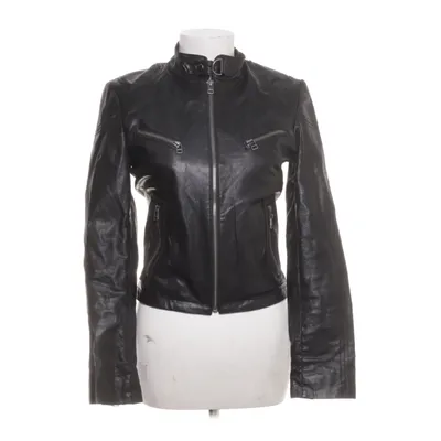 Läderjacka (Svart) från Juna Skinn, Polyester