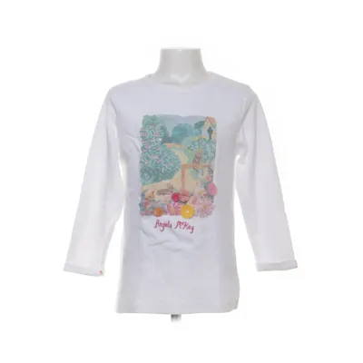 Long sleeve T-shirt (White, Multicolored) from H&M x Angela McKay Cotton, Polyester