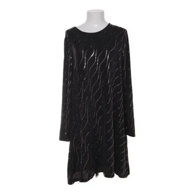 Kjole (Sort, Flerfarvet) fra Chica London Elastan, Metallfiber, Polyamid, Polyester