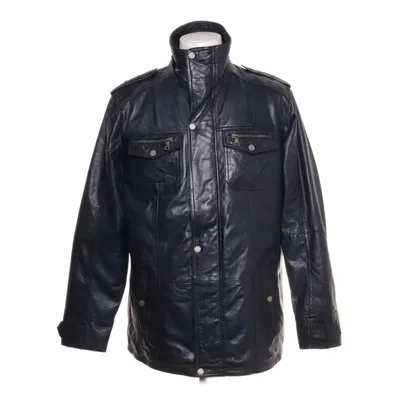Leather jacket (Black) from Jilani Collection Polyester, Leather