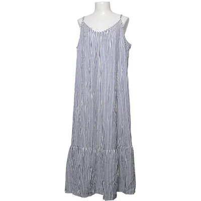 Dress (Blue, White) from Zizzi Recycled polyester, Viscose