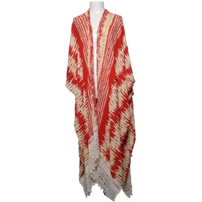 Poncho (Rouge, Beige) de Kellen