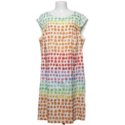 Robe (Blanc, Multicolore) de Elton Lin, Viscose