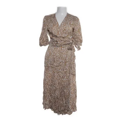 Slå-om-kjole (Brun, Hvid) fra Second Female Viscose