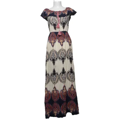 Maxi dress (Blue, Beige, Multicolored) Viscose