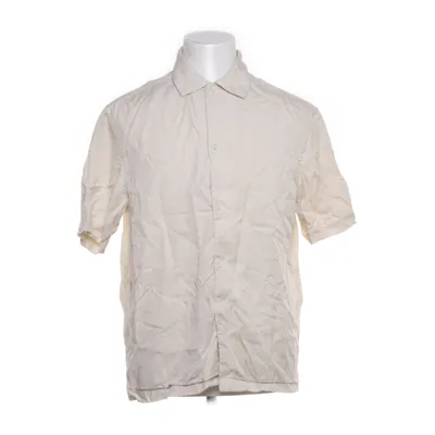 Korte mouwen shirt (Beige, Grijs) van H&M Man Lyocell