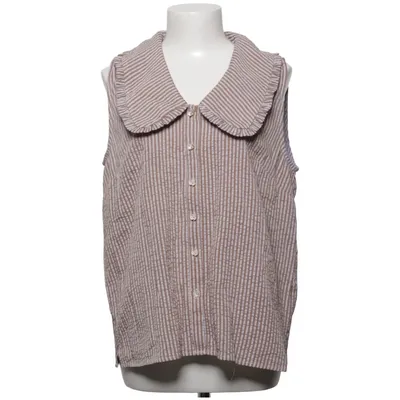 Bluse (Brun, Hvid) fra Nümph Bomuld, Polyester