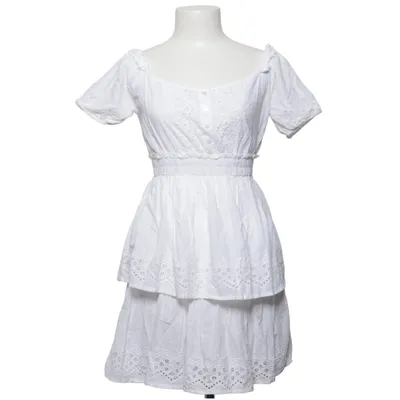 Dress (Off Shoulder V Neck Crochet Frill Dress) from Iva Nikolina x NA-KD Cotton