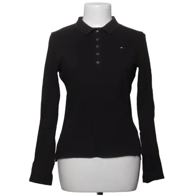 Rugby shirt (Zwart) van Tommy Hilfiger Katoen, Elastaan