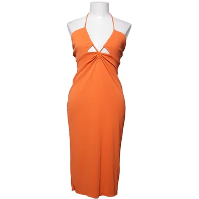 Halterneck dress (Orange) from Gina Tricot Elastane, Polyester