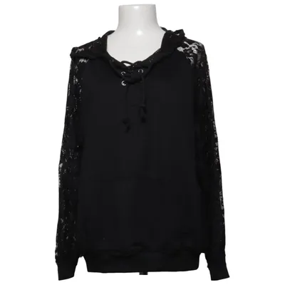 Sweat à capuche (Noir) de Zanzea Collection Coton, Polyester