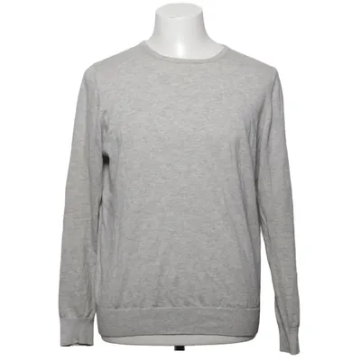 Pull-over (Gris) de Alan Paine Cachemire, Coton, Soie