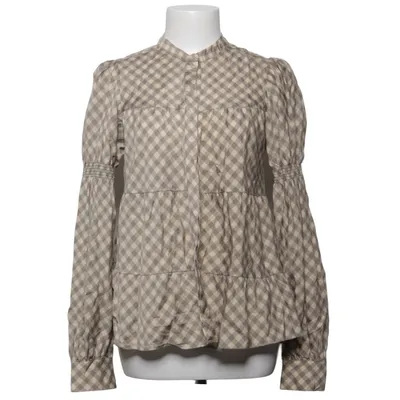 Blouse (Beige, Gray) from Leveté Room Lyocell, Nylon