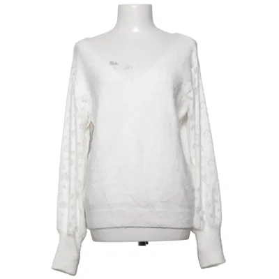 Sweater (White) from Moocci Acrylic, Polyamide