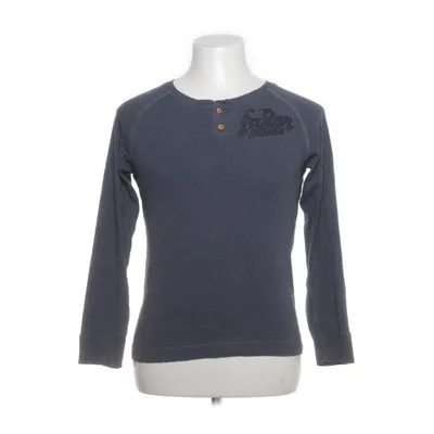 Henley shirt (Blauw) van Raw Katoen