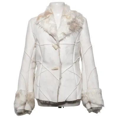 Shearling jas (Wit) van My Own Acryl, Polyester