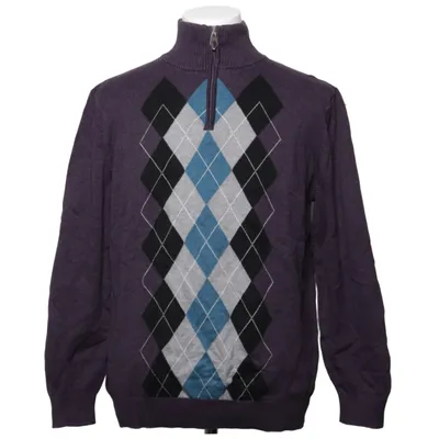 Sweater (Purple, Multicolored) from Dressmann Cotton