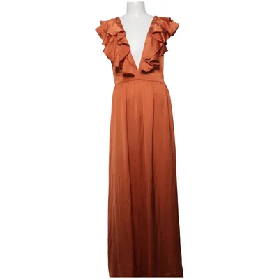 Maxi jurk (Oranje) van Anika Teller x NA-KD Polyester