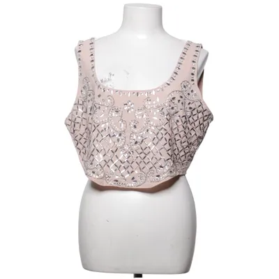 Crop top (Roze, Zilver) van ASOS Elastaan, Polyamide, Polyester