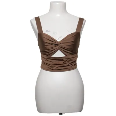 Crop top (Brown) from D&M Elastane, Polyester