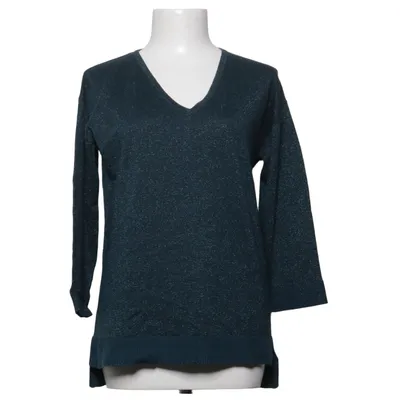 Sweater (Blue) from White Stuff Metallic fiber, Organic cotton, Polyester, Viscose