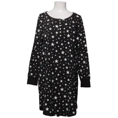 Nachtkleid (Schwarz, Weiß) von Sleepwear by Ellos Baumwolle