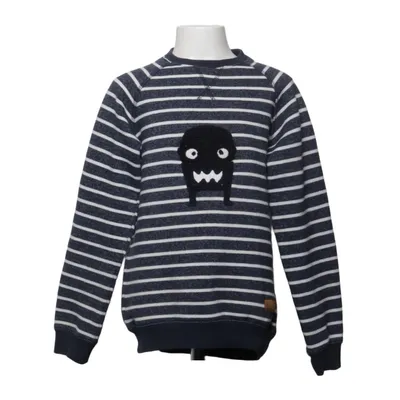 Sweatshirt (Bleu, Blanc) de POMPdeLUx Coton, Élasthane, Polyester