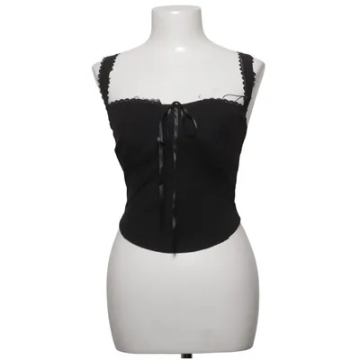 Crop top (Zwart) Elastaan, Polyester