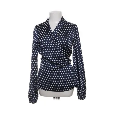Blouse portefeuille (Bleu, Blanc) de Daisy Grace Polyester